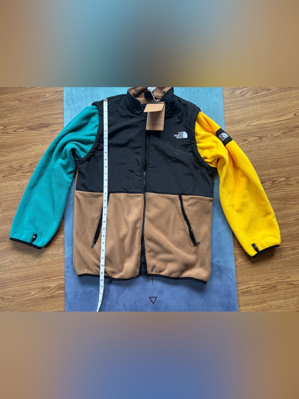 The North Face Colorblock Fleece Jacket - Black, Brown, Yellow, Teal